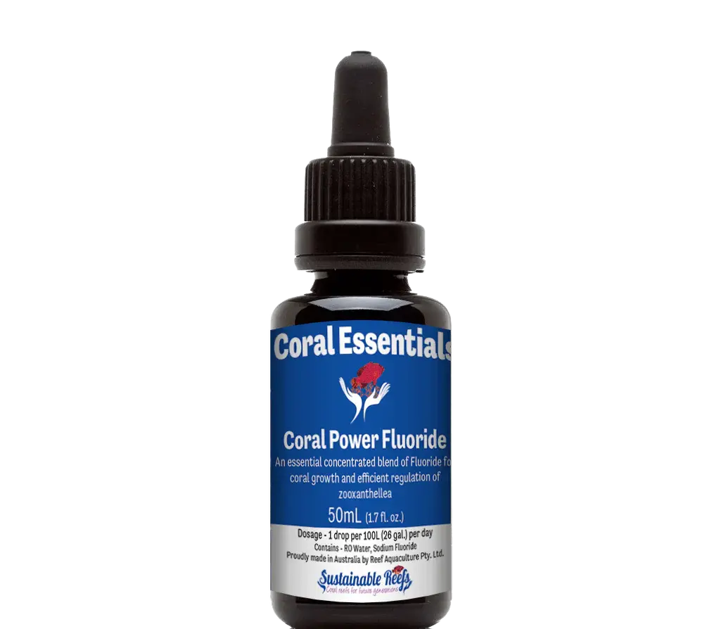 CORAL ESSENTIALS - CORAL POWER FLUORIDE 50ML CORAL ESSENTIALS - CORAL POWER FLUORIDE 50ML Pet Supplies CORAL ESSENTIALS - CORAL POWER FLUORIDE 50ML Zeo Box Reef Aquaculture