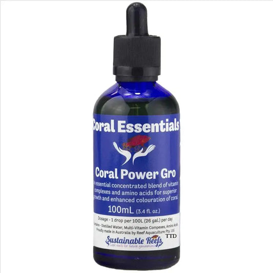 CORAL ESSENTIALS - CORAL POWER GRO 100ML CORAL ESSENTIALS - CORAL POWER GRO 100ML Pet Supplies CORAL ESSENTIALS - CORAL POWER GRO 100ML Zeo Box Reef Aquaculture