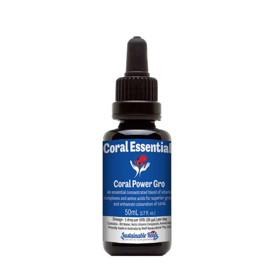 CORAL ESSENTIALS - CORAL POWER GRO 50ML CORAL ESSENTIALS - CORAL POWER GRO 50ML Pet Supplies CORAL ESSENTIALS - CORAL POWER GRO 50ML Zeo Box Reef Aquaculture