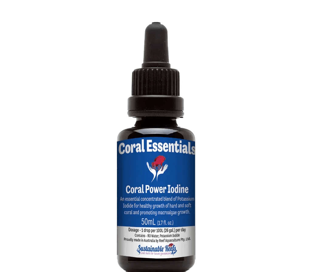 Coral Essentials - Coral Power Iodine 50ml Coral Essentials - Coral Power Iodine 50ml Pet Supplies Coral Essentials - Coral Power Iodine 50ml Zeo Box Reef Aquaculture