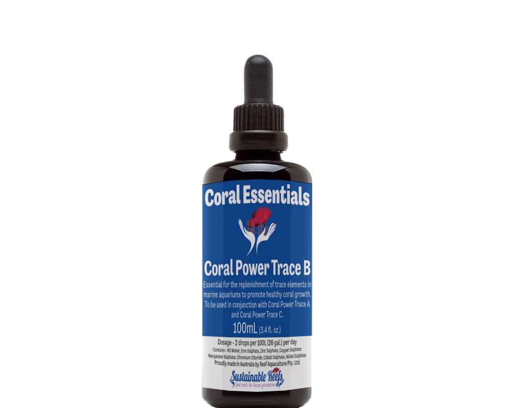 CORAL ESSENTIALS - CORAL POWER TRACE B 100ML CORAL ESSENTIALS - CORAL POWER TRACE B 100ML Pet Supplies CORAL ESSENTIALS - CORAL POWER TRACE B 100ML Zeo Box Reef Aquaculture