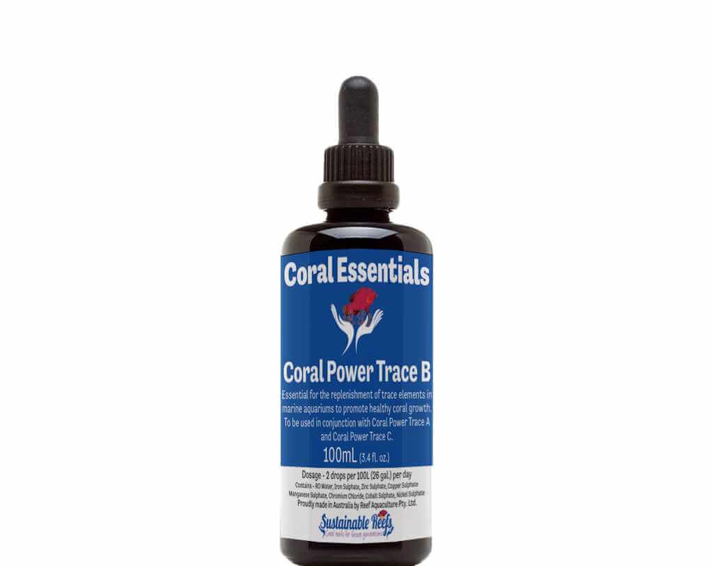CORAL ESSENTIALS - CORAL POWER TRACE B 100ML CORAL ESSENTIALS - CORAL POWER TRACE B 100ML Pet Supplies CORAL ESSENTIALS - CORAL POWER TRACE B 100ML Zeo Box Reef Aquaculture