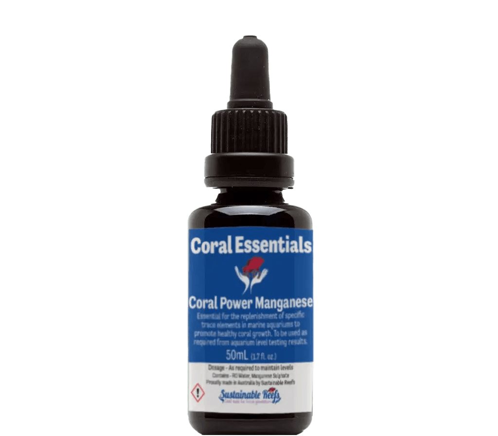 CORAL ESSENTIALS MANGANESE 50ML CORAL ESSENTIALS MANGANESE 50ML Pet Supplies CORAL ESSENTIALS MANGANESE 50ML Zeo Box Reef Aquaculture