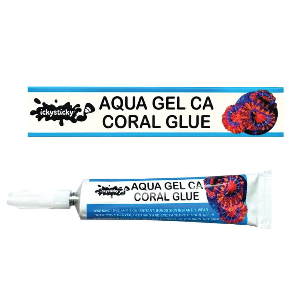 CORAL GLUE ICKY STICKY AQUA GEL 50G CORAL GLUE ICKY STICKY AQUA GEL 50G glue CORAL GLUE ICKY STICKY AQUA GEL 50G Zeo Box Reef Aquaculture