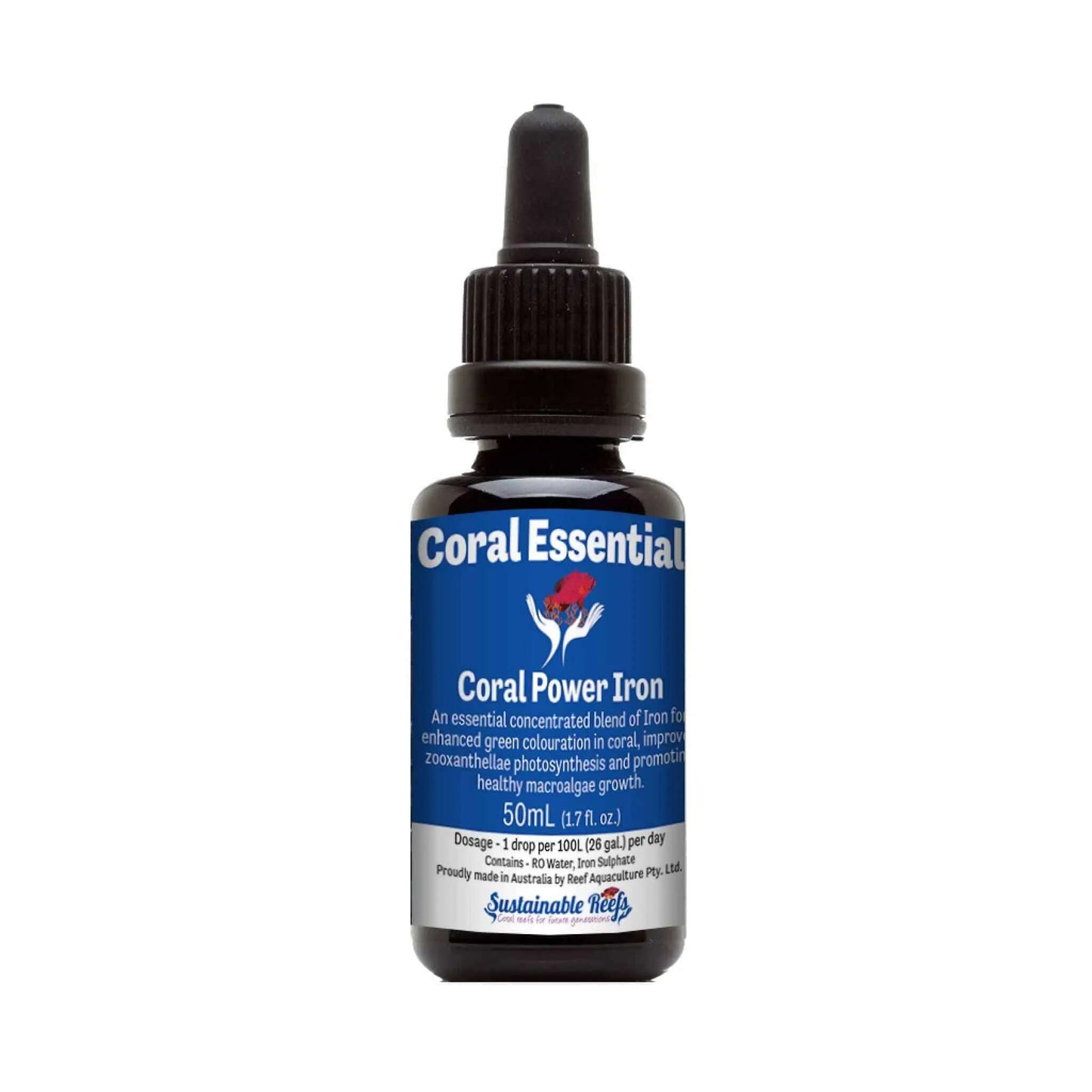Coral Essentials Iron 50ml Coral Essentials Iron 50ml Pet Supplies Coral Essentials Iron 50ml Zeo Box Reef Aquaculture