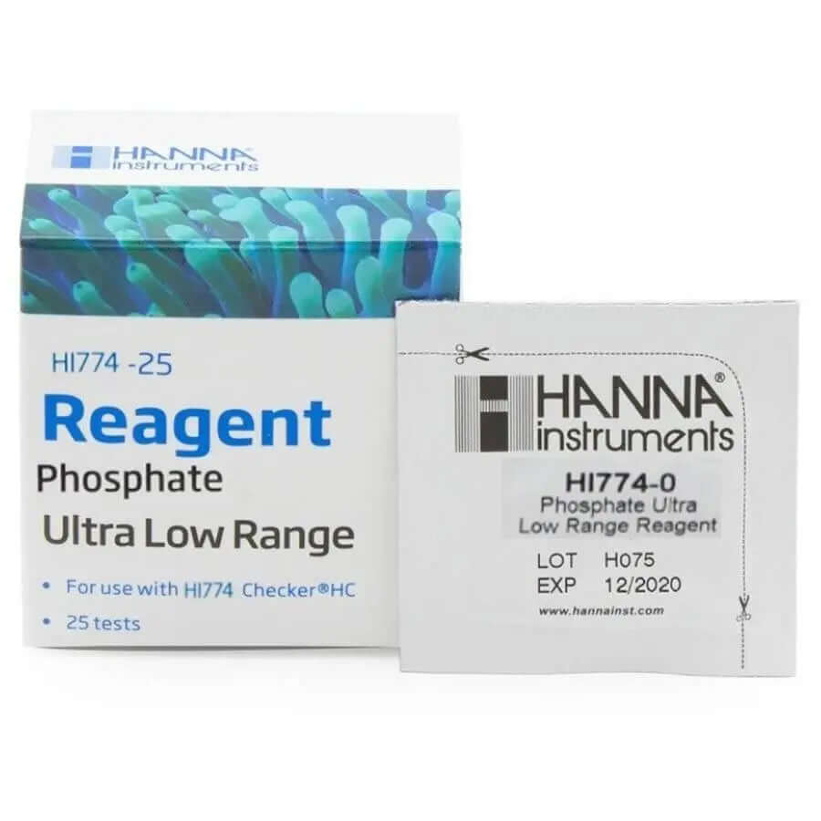 Hanna Marine Reagent Pack of 25 for ULR Phosphate HI774-25 Hanna Marine Reagent Pack of 25 for ULR Phosphate HI774-25 water testing Hanna Marine Reagent Pack of 25 for ULR Phosphate HI774-25 Hanna Instruments