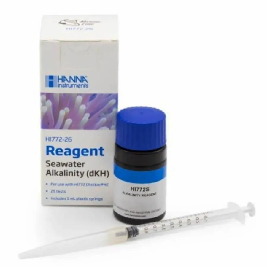 Hanna Marine Reagent Solution for 25 Tests for Alkalinity DKH HI772-26 Hanna Marine Reagent Solution for 25 Tests for Alkalinity DKH HI772-26 Water testing Hanna Marine Reagent Solution for 25 Tests for Alkalinity DKH HI772-26 Hanna Instruments