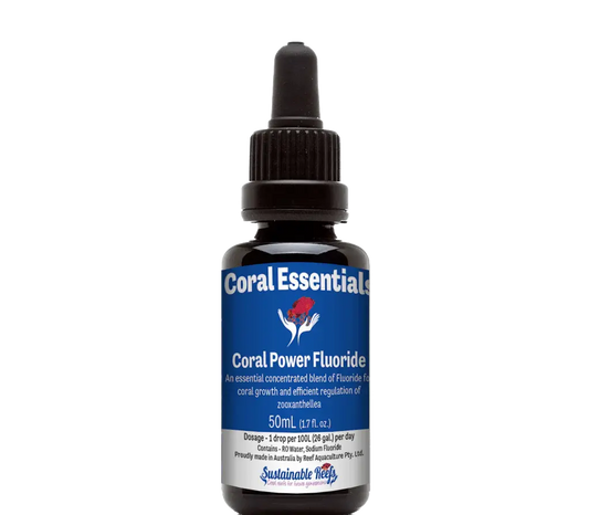 CORAL ESSENTIALS - CORAL POWER FLUORIDE 50ML CORAL ESSENTIALS - CORAL POWER FLUORIDE 50ML Pet Supplies CORAL ESSENTIALS - CORAL POWER FLUORIDE 50ML Zeo Box Reef Aquaculture