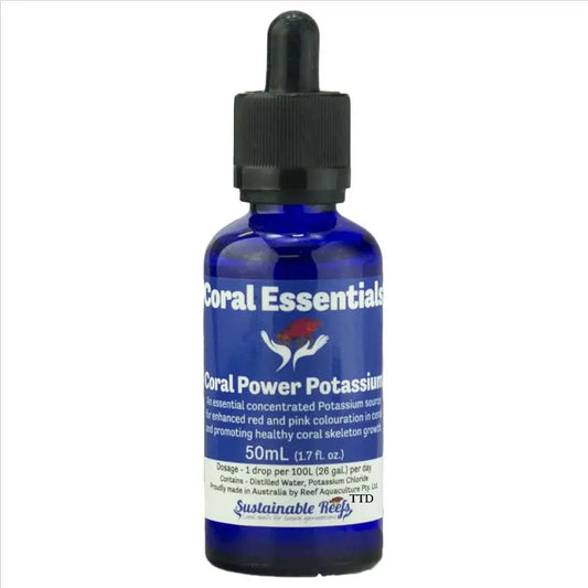 CORAL ESSENTIALS - CORAL POWER POTASSIUM 50ML CORAL ESSENTIALS - CORAL POWER POTASSIUM 50ML Pet Supplies CORAL ESSENTIALS - CORAL POWER POTASSIUM 50ML Zeo Box Reef Aquaculture