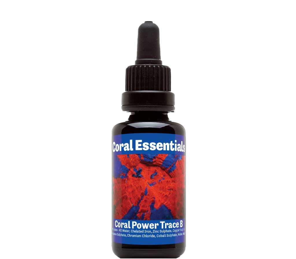 CORAL ESSENTIALS - CORAL POWER TRACE B 50ML CORAL ESSENTIALS - CORAL POWER TRACE B 50ML Pet Supplies CORAL ESSENTIALS - CORAL POWER TRACE B 50ML Zeo Box Reef Aquaculture