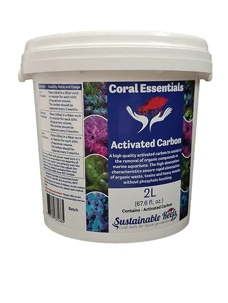 CORAL ESSENTIALS ADVANCED CARBON 2L CORAL ESSENTIALS ADVANCED CARBON 2L Pet Supplies CORAL ESSENTIALS ADVANCED CARBON 2L Zeo Box Reef Aquaculture