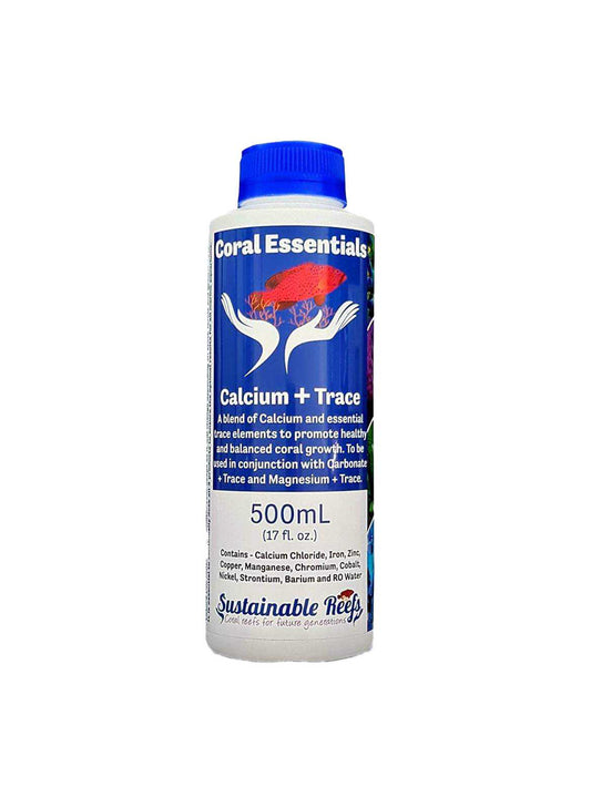 CORAL ESSENTIALS CALCIUM + TRACE 500ML CORAL ESSENTIALS CALCIUM + TRACE 500ML Pet Supplies CORAL ESSENTIALS CALCIUM + TRACE 500ML Zeo Box Reef Aquaculture